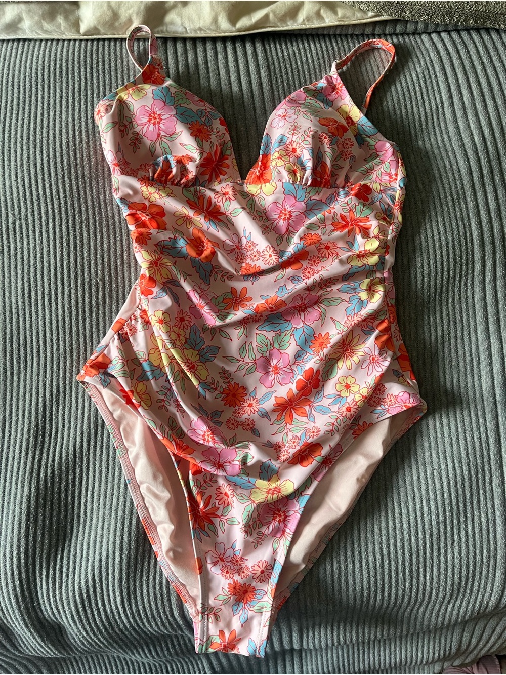 Floral Pink One-Piece Swimsuit